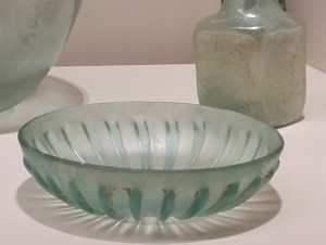 A glass bowl from 25 to 75 AD, Eastern Mediterranean